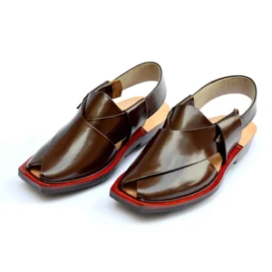Norozi Quetta Chappal – Single Sole – Brown - Sangat Chappal Makers
