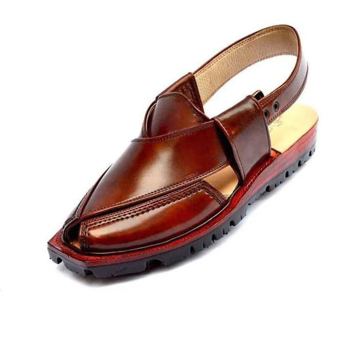 Men's Leather Norozi Chappal – Handcrafted Pure Leather Norozi Kheri - Image 2
