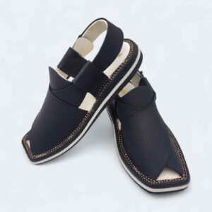 Contrast Sole Medicated Chappal Black