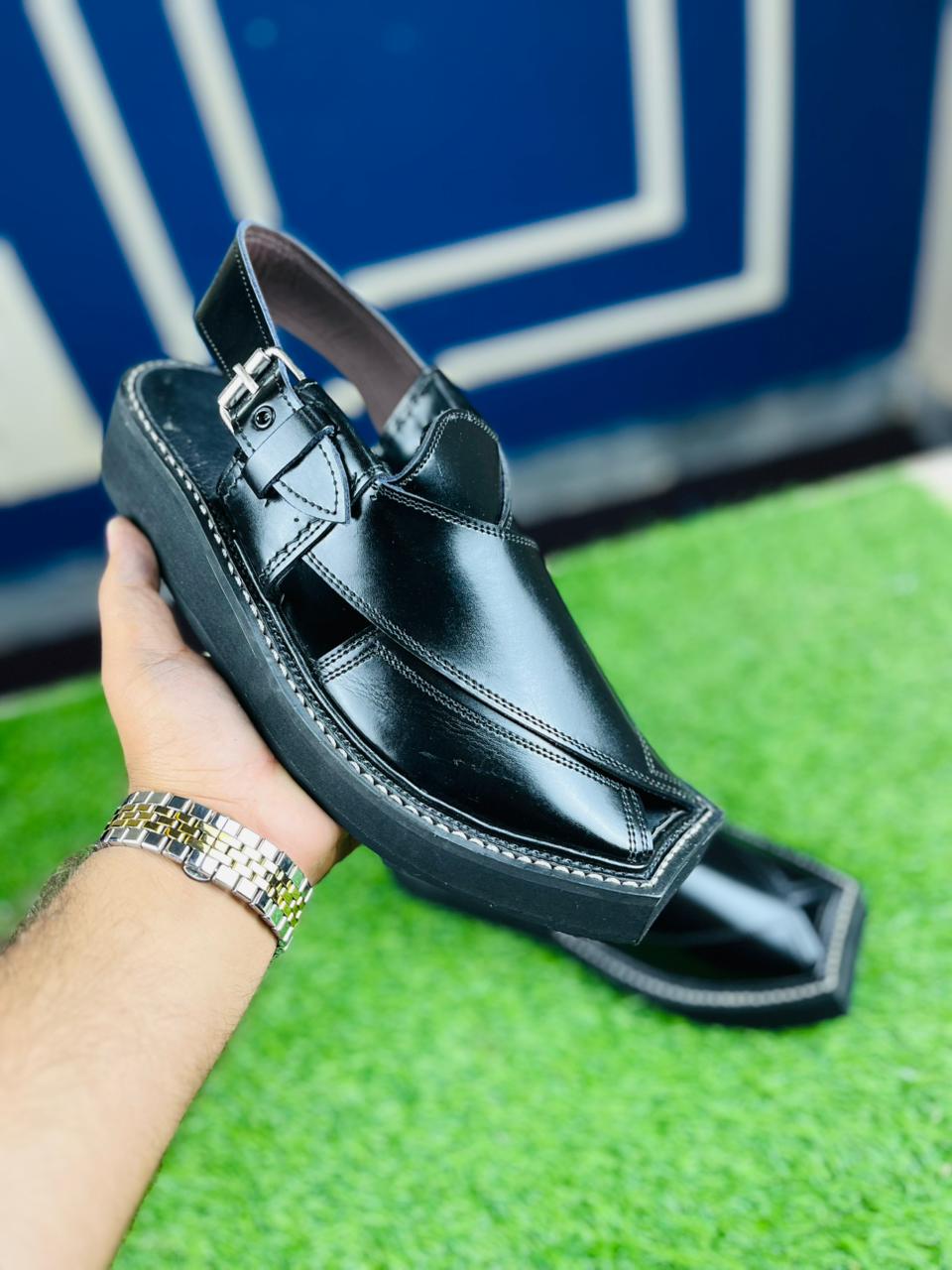 Executive Kaptaan Style Peshawari – Slate Grey