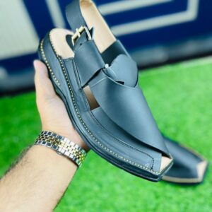 Classic Black Norozi Chappal – Midnight Edition