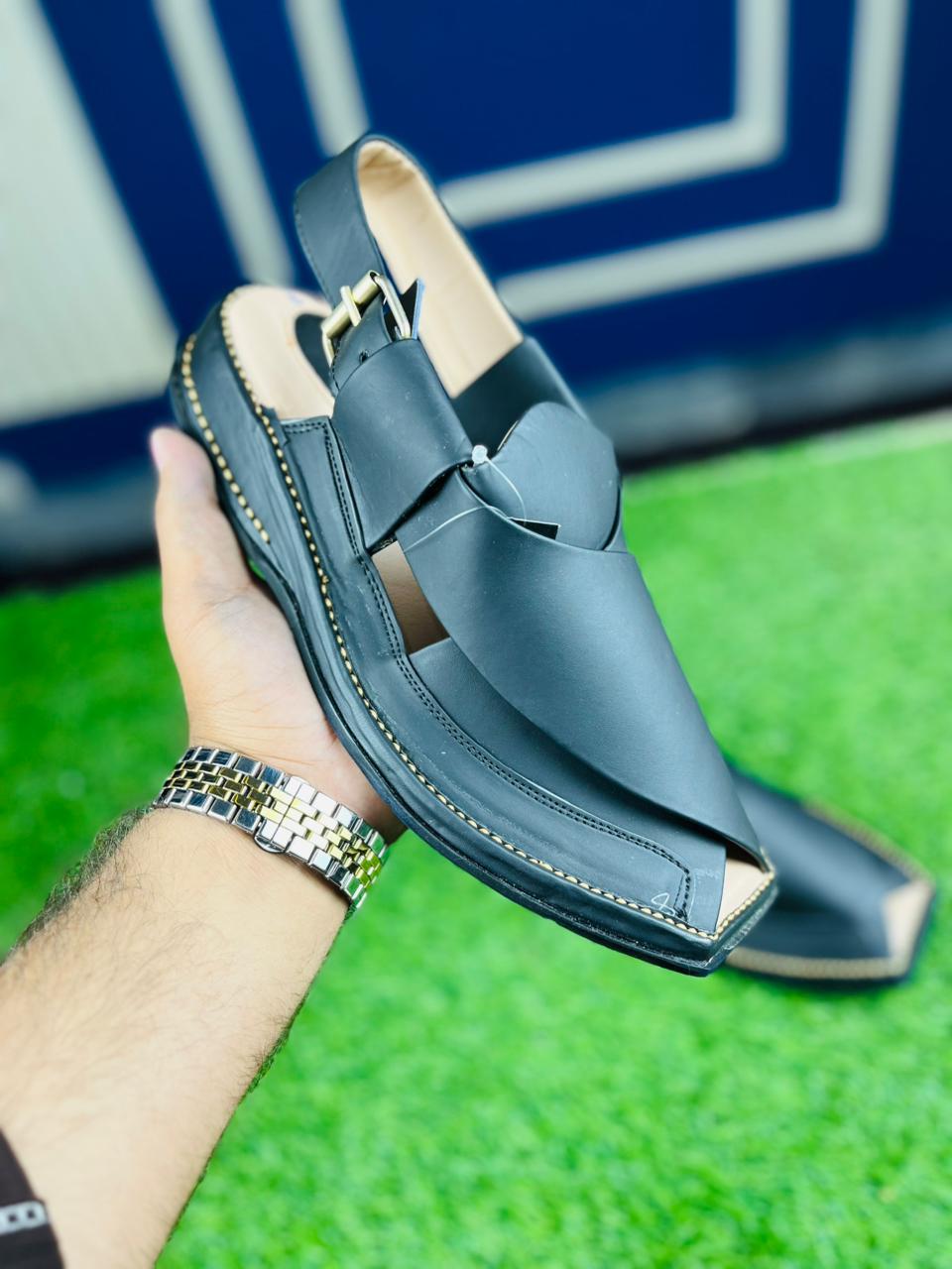 Classic Black Norozi Chappal – Midnight Edition
