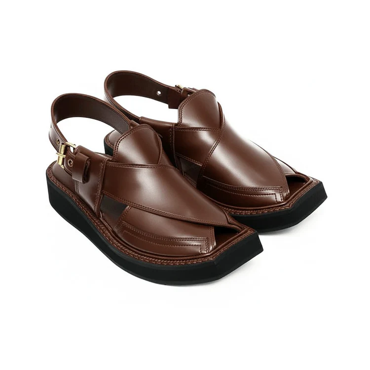 Handmade Iconic Brown Kaptaan Chappal