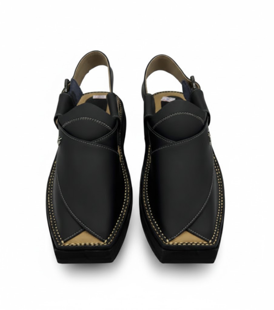 Sangat Norozi – Premium Double-Texture Kaptaan Chappal - Image 4
