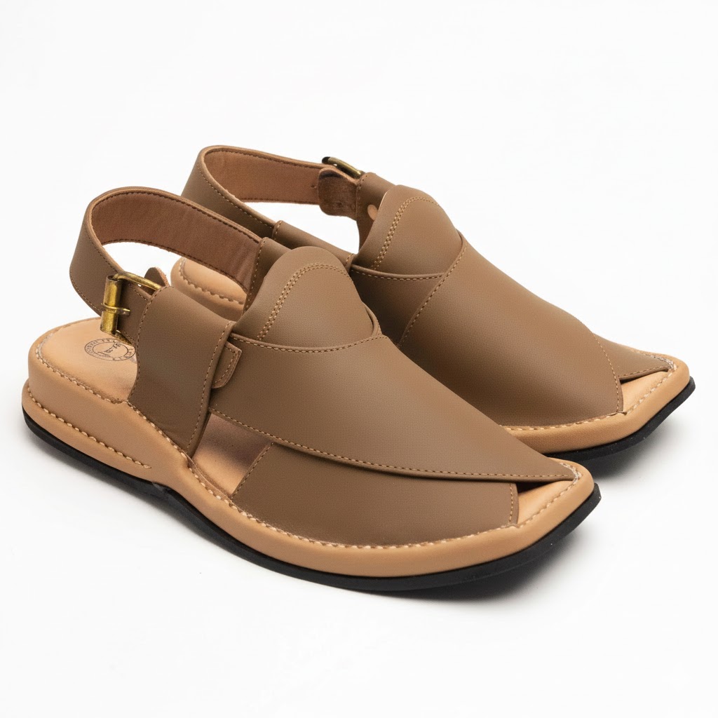 Premium Braided Zalmi Chappal (Maroon Edition)