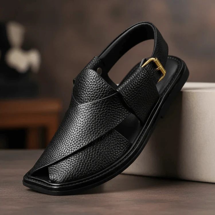 Peshawar Zalmi Chappal with Black Doted